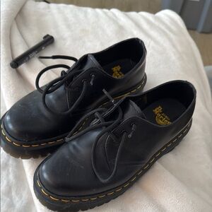 Dr. Martens Black Leather Men's Shoes